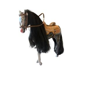 Vtg Bratz Doll Wild Wild West Stage Coach Replacement Horse w/ Saddle & Halter